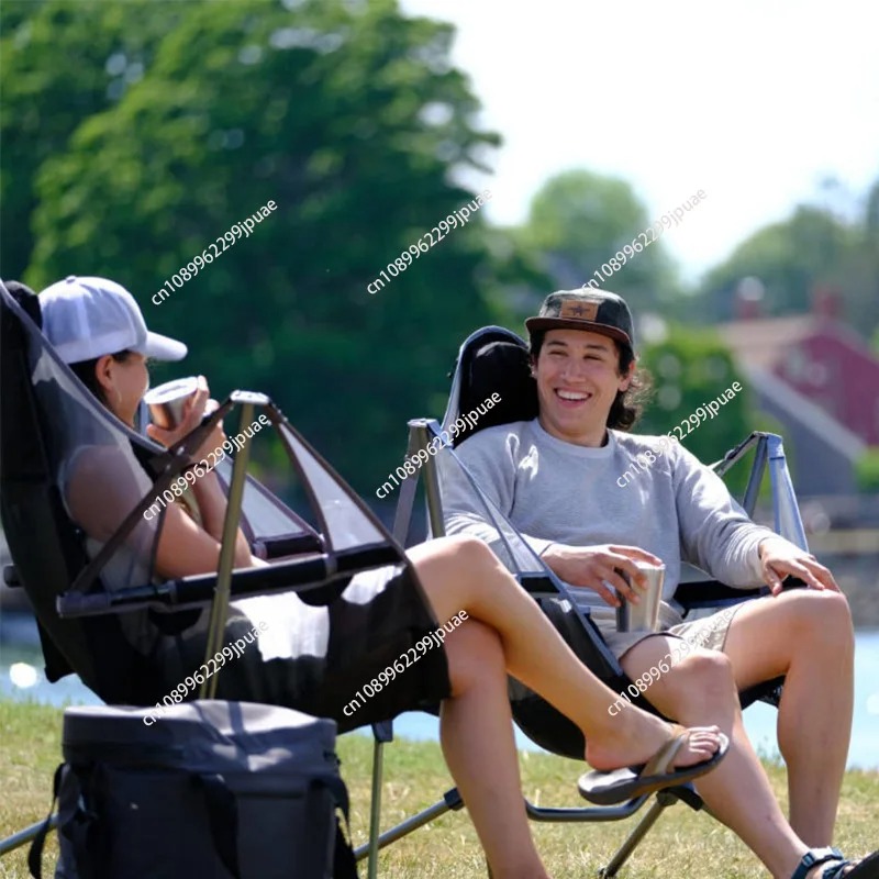 Portable Outdoor Fishing Chair - Outdoor Camping Rocker ulasan dan harga