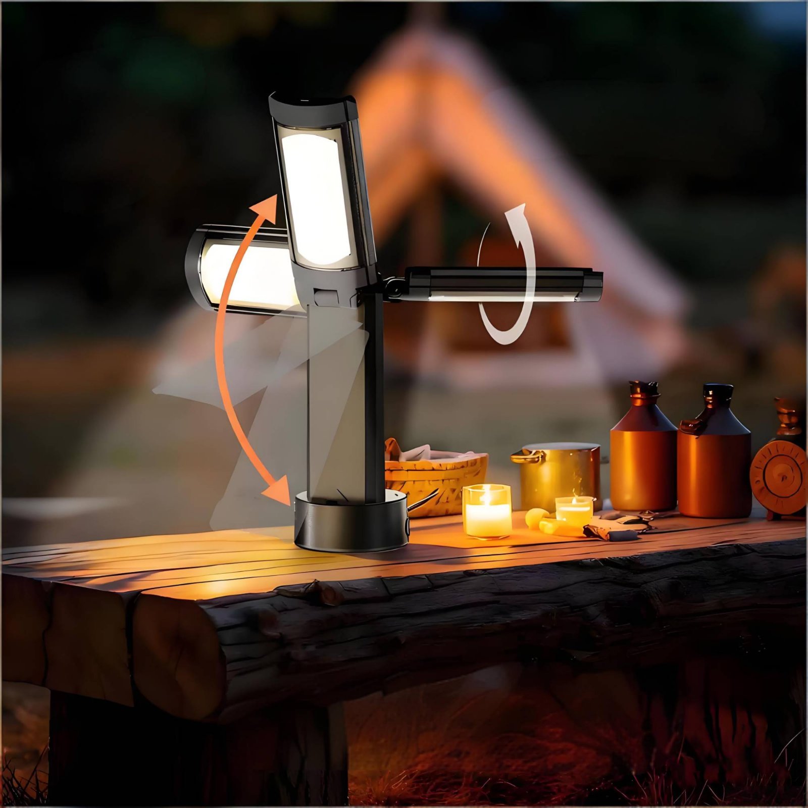 Telescopic Tent Lamp Adjustabl - Outdoor Camping Tent ulasan dan harga