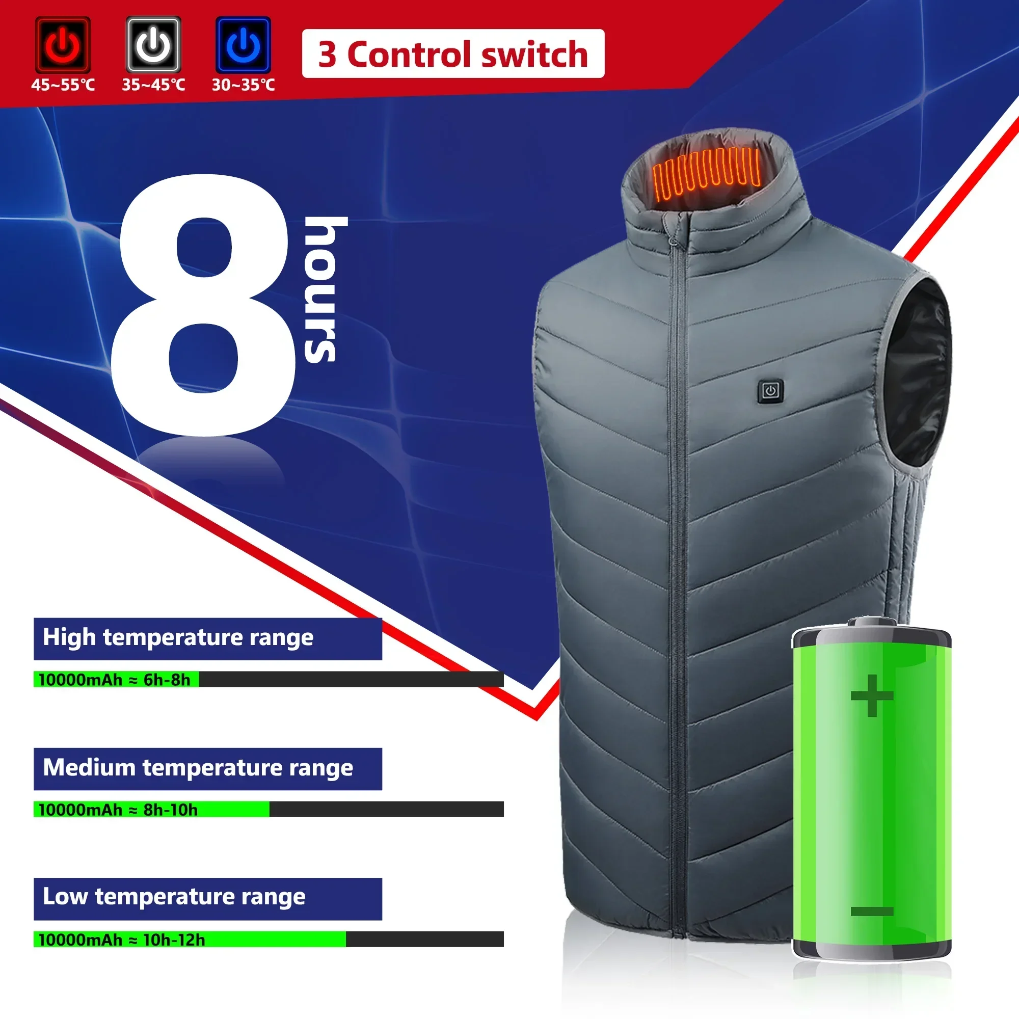 21 Heated Vest Electric Heated - Camping Outdoor Clothing ulasan dan harga