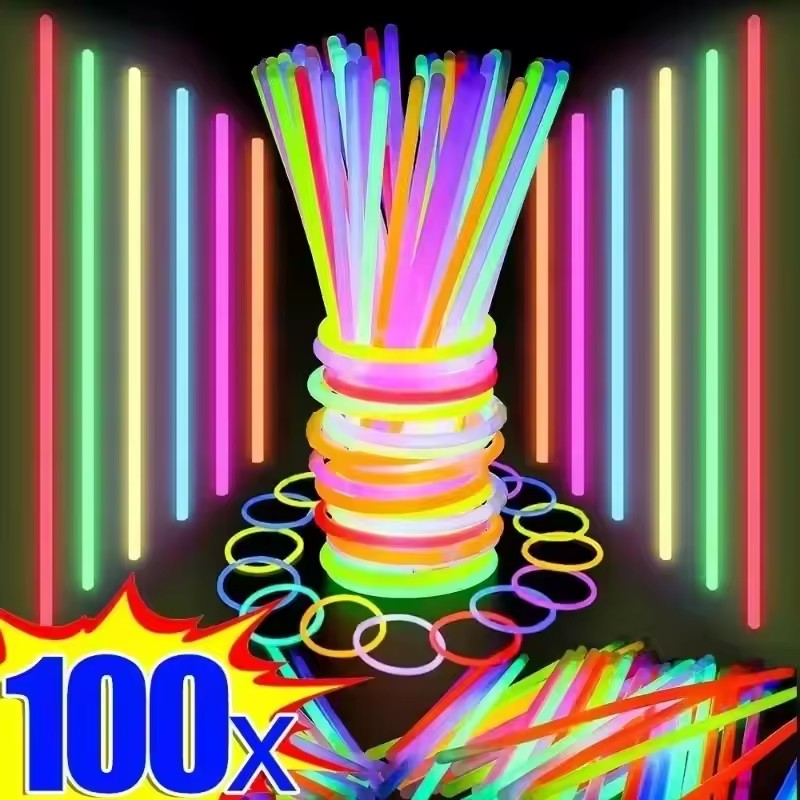 50/100Pcs Fluorescence Sticks  - Glow Sticks Survival ulasan dan harga