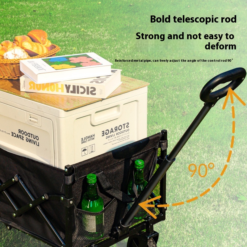 Folding Camping Wagon with 500 - Outdoor Camping Trolley ulasan dan harga
