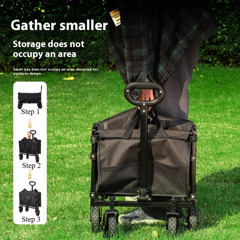 Folding Camping Wagon with 500 - Outdoor Camping Trolley ulasan dan harga