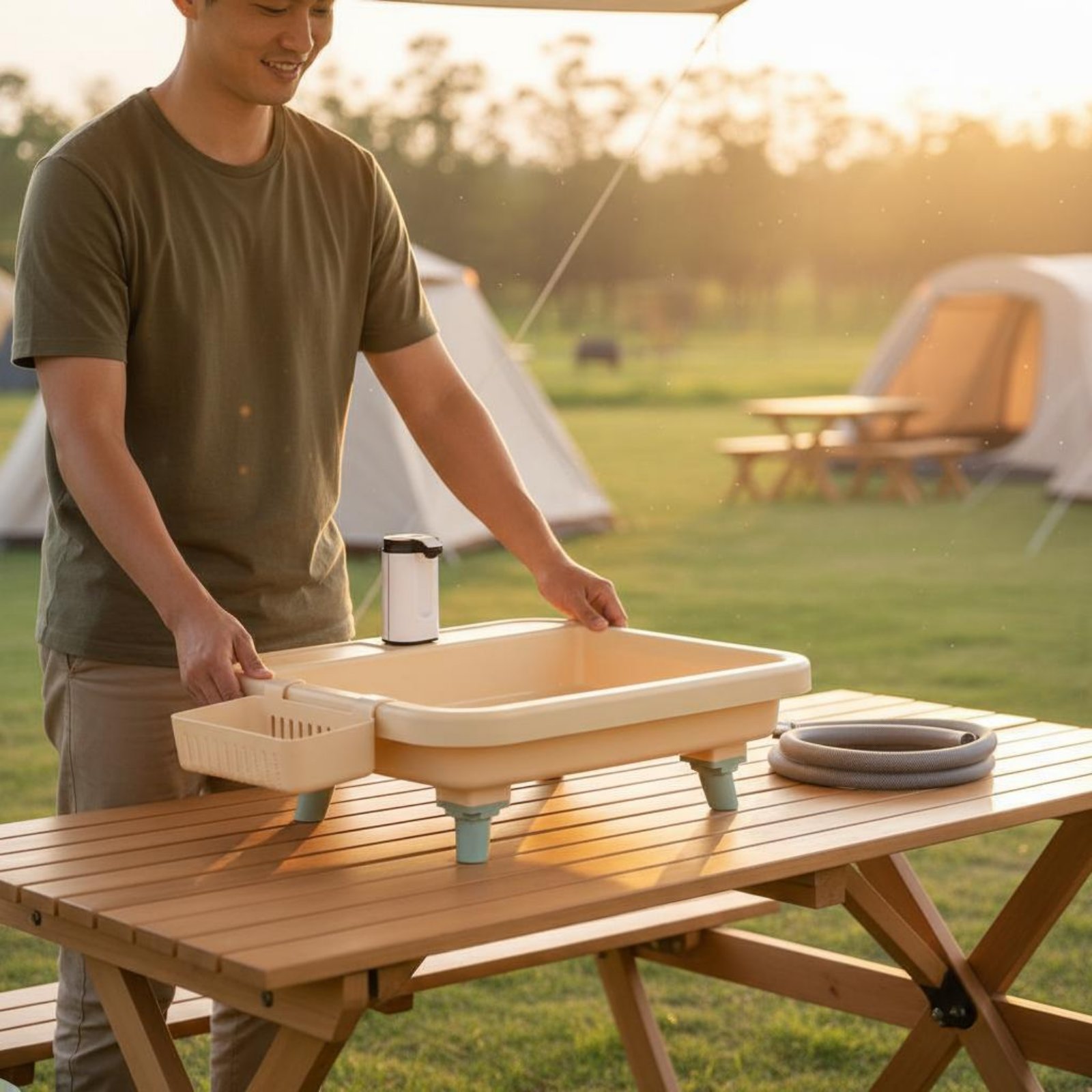 Portable Hand Washing Station  - Outdoor Camping ulasan dan harga