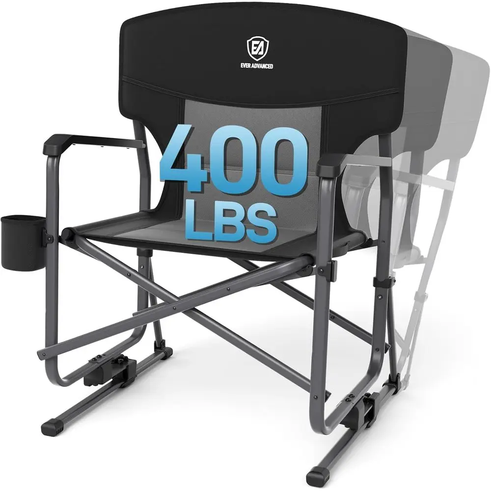 Durable Black Camping Rocker C - Outdoor Camping Rocker ulasan dan harga