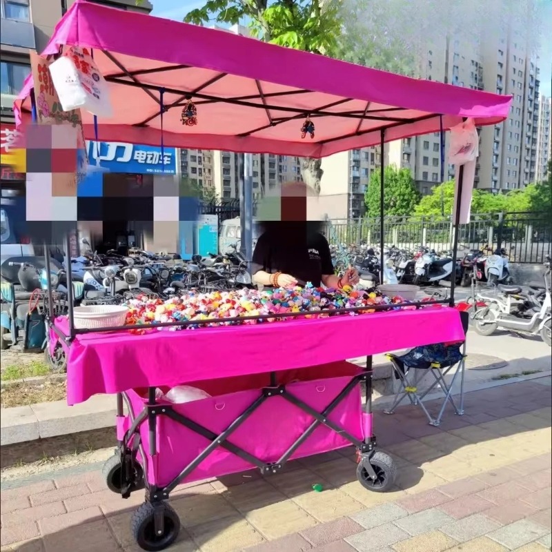 Stall Trolley with Large Table - Outdoor Camping Trolley ulasan dan harga